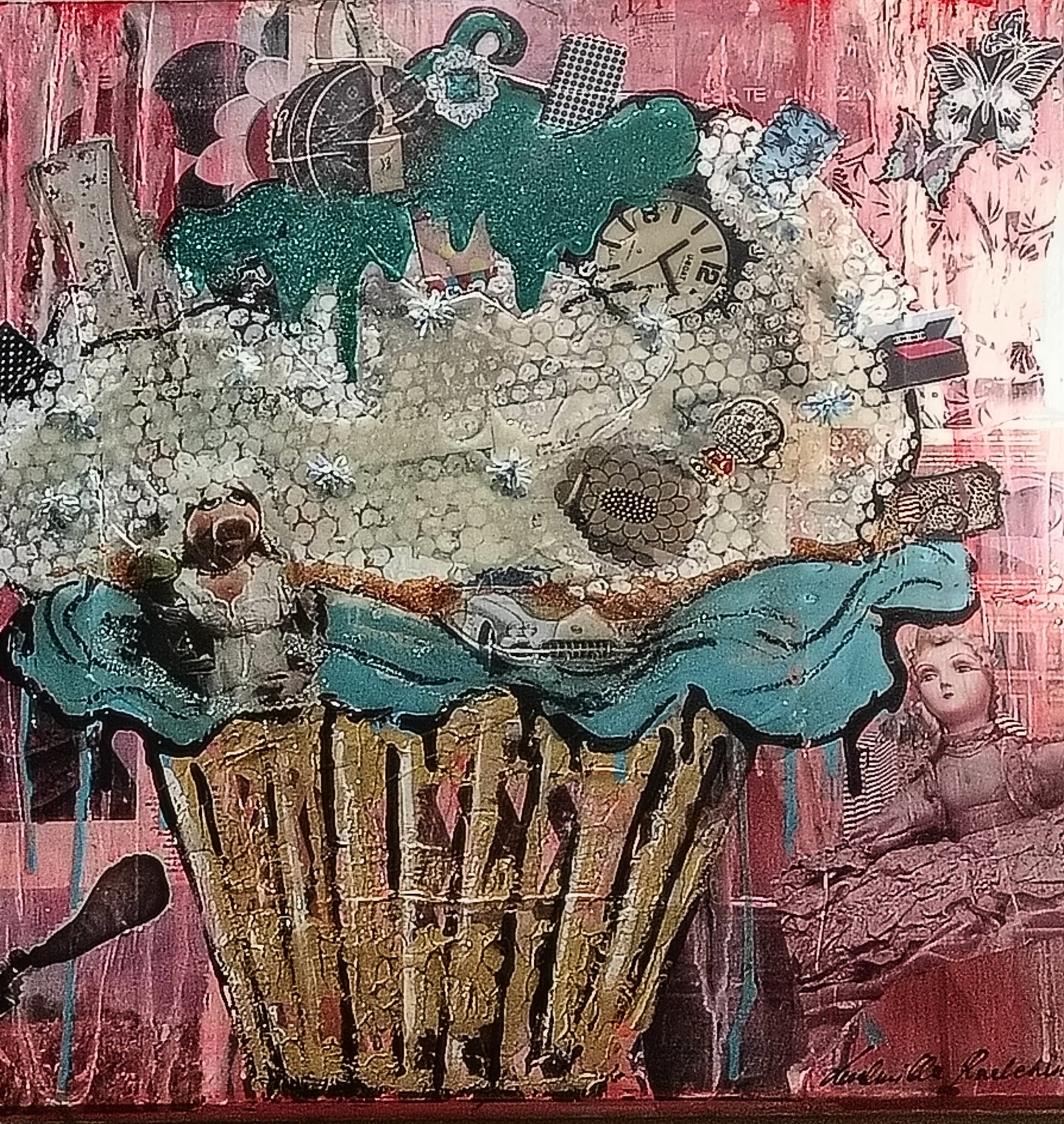 Maxi Red Pop Cake – Liudmila Radchenko, Pop Art | Galleria Temide Savona