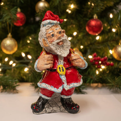 Babbo Natale – Turi, scultura in ceramica | Galleria Temide Savona