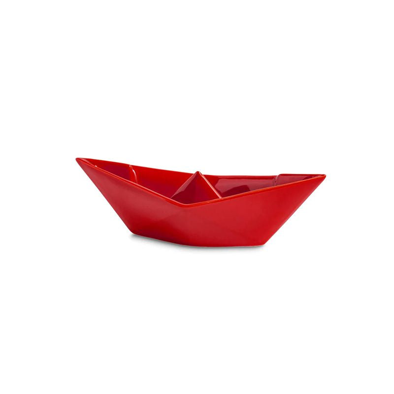 Barchetta origami in ceramica – Ceramiche Crescentini | Galleria Temide Savona