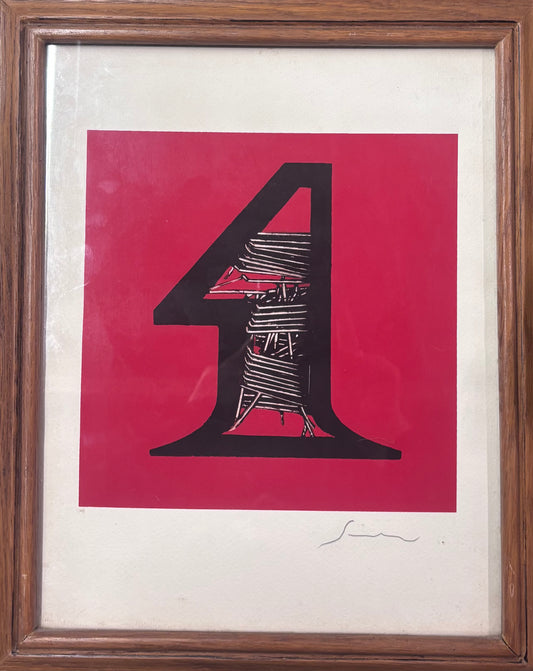 1 – Emilio Scanavino, litoserigrafia 1975 | Galleria Temide Savona