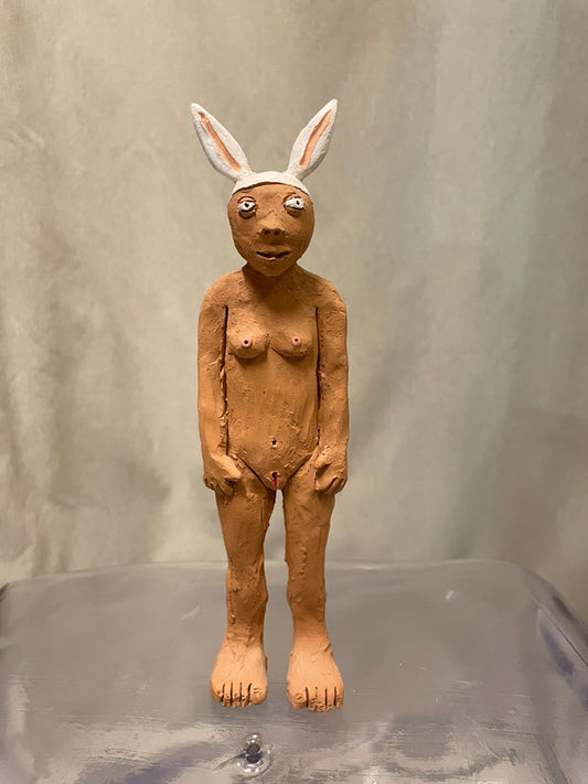 Humans Donna Coniglio – Antonio Sunseri, terracotta | Galleria Temide Savona