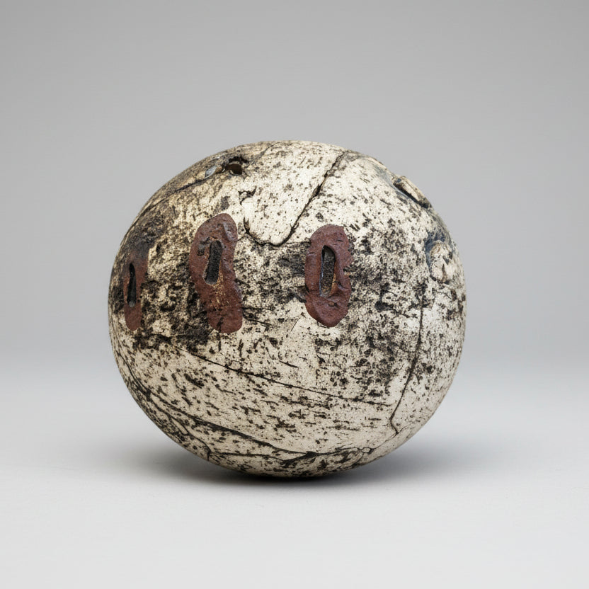 Sfere Terra – Carlos Carlé, scultura in grès | Galleria Temide Savona