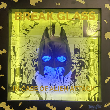 Break Glass Batman – Mako Shock, opera Pop luminosa | Galleria Temide Savona