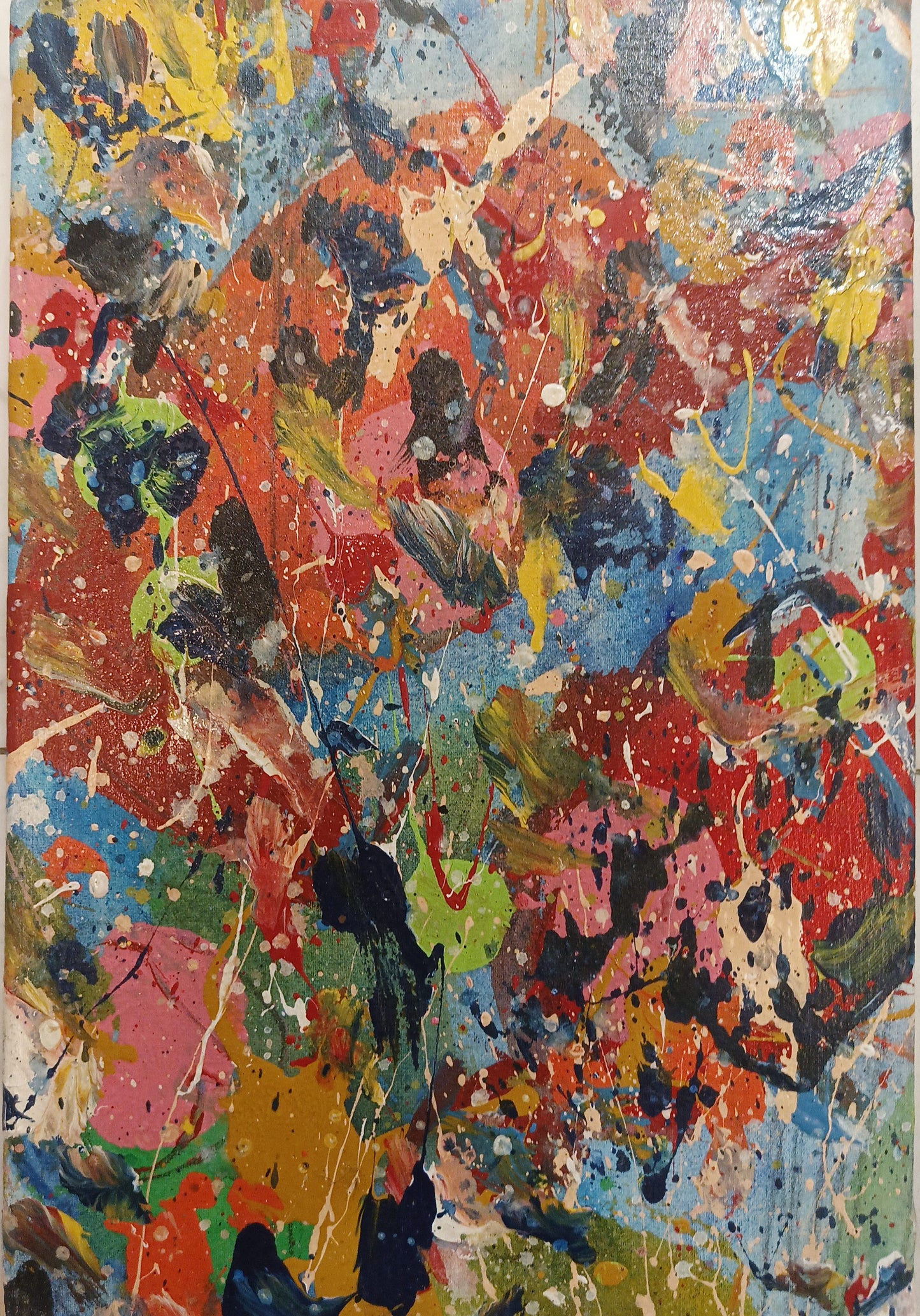 Caduta Fiori – Giorgio Moiso, acrilico su tela | Galleria Temide Savona