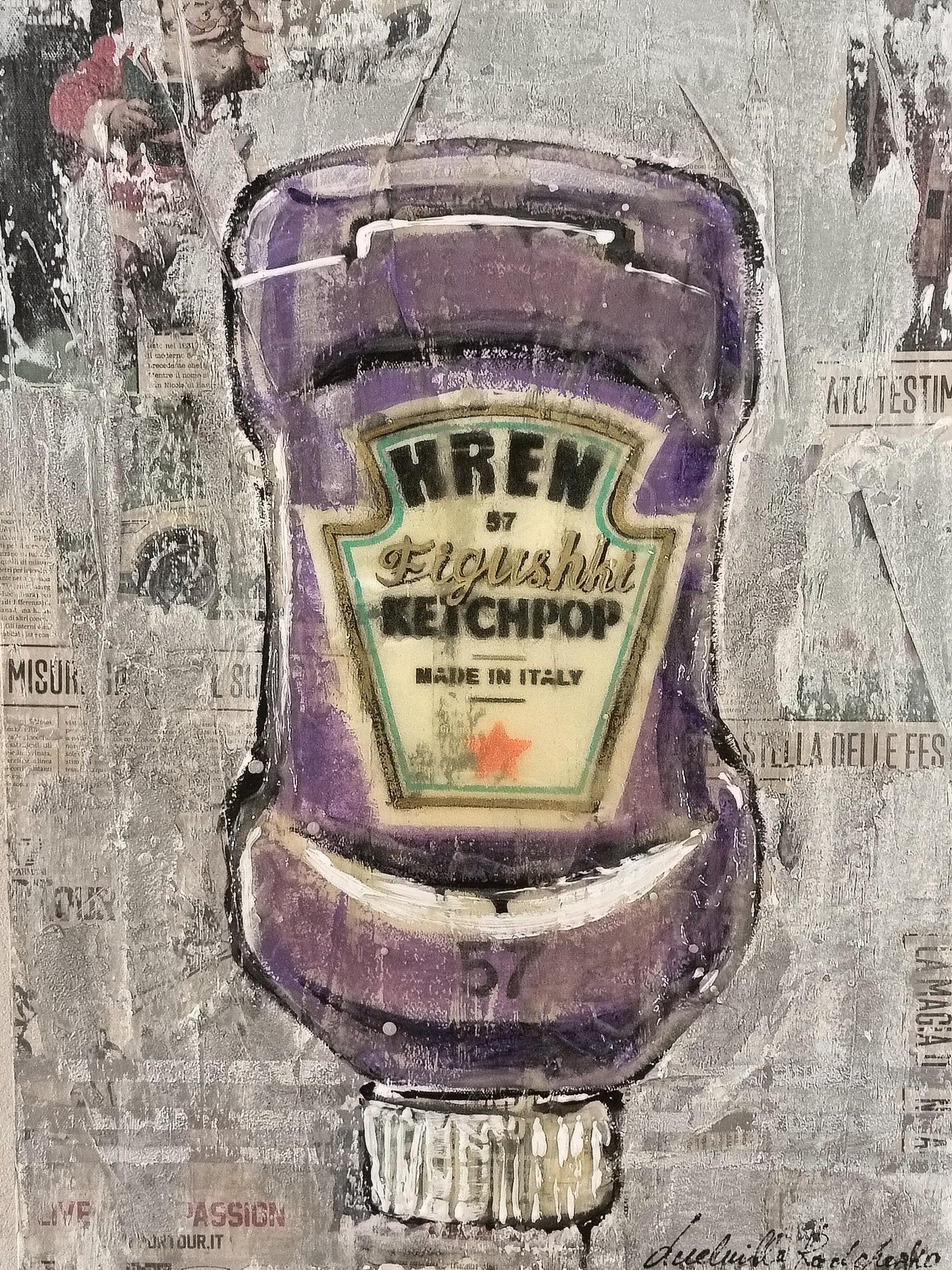 Ketchpop Hren Figushki – Liudmila Radchenko, Pop Art | Galleria Temide Savona