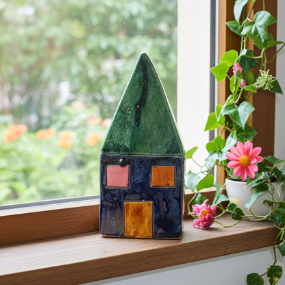 Casa con Finestre – Andrea Viviani, scultura in ceramica | Galleria Temide Savona