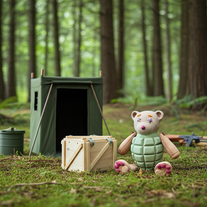 Deaddy Bear – scultura in ceramica TEMIDE | Galleria Temide Savona